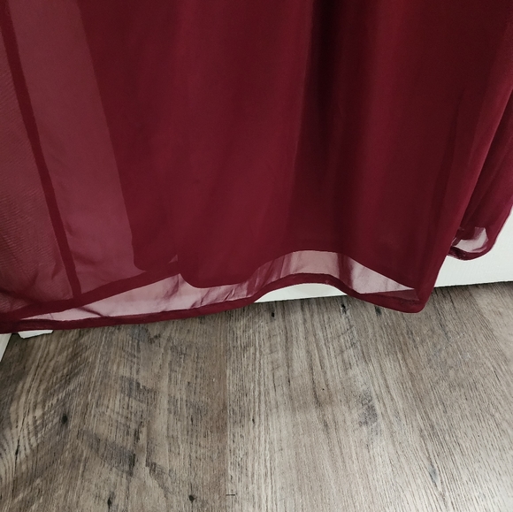 Azazie Annabelle maternity dress in cabernet - Picture 3 of 7